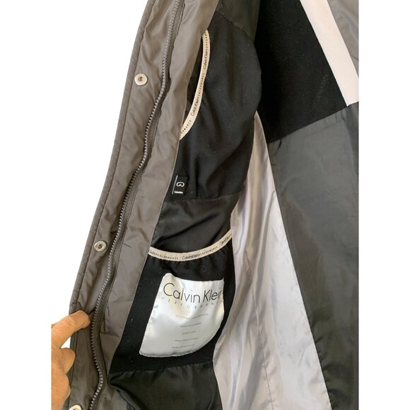 Calvin Klein Performance Womens Quilted Puffer Coat Hood Small RB10714 EUC - Picture 9 of 14